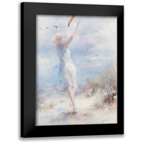 Haenraets, Willem 11x14 Black Modern Framed Museum Art Print Titled - Fly a kite
