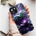 thumbnail image 5 of Gothic Heart Shaped iPhone Case Glowing Purple Green Gradient For Gothic Fantasy Lovers Compatible with iPhone 11/12/13/14/15/16 (Pro Max/Plus) Unique Artistic Protective Shell, 5 of 9