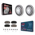 thumbnail image 1 of Transit Auto Front Coated Disc Brake Rotors and Ceramic Pads Kit for Car Toyota Yaris KGC-100550, 1 of 11