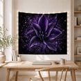 thumbnail image 5 of Lily Flower Deep With Rich Purple Hues, Mystical Fantasy for Space Lovers, Galaxy Room Decor Room Accent, Mother's Day Gift, Tapestry Wall Hanging for Bedroom and Dorm, 5 of 7