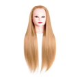 thumbnail image 1 of Cabeza de entrenamiento de peluquería, cabeza de muñeca de cosmetología para principiantes cabezales de maniquí para acondicionador de Oro claro, 1 of 8