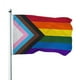 thumbnail image 4 of Del Iris Decorativa Al Aire Libre Ondeada A Mano Del Orgullo LGBT (60x90 Cm) Del Iris A Rayas Triangulares, 4 of 9