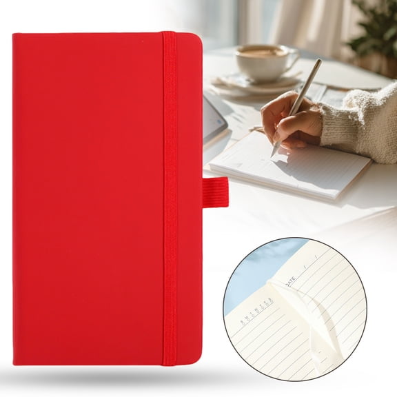 Clearance! A6 Long Notebook In Red Planner Spiral Notebook