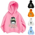 thumbnail image 4 of Generic Girls Hoodie Cozy Hoodie Kids Clothes Pullover Sweatshirt with Hood Fashion Casual Tops Thin Top for Girls Fashion Casual Breathable Clothing (5-6 Years,Orange), 4 of 4