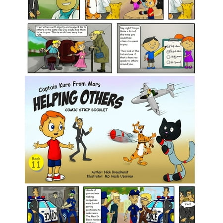 Captain Kuro From Mars Helping Others Comic Strip Booklet -