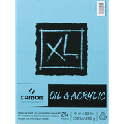 Canson XL Acrylic Paint Pad, 9 x 12 Painting Paper Fold Over Sketchbook, 24 Sheets