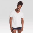 thumbnail image 2 of Hanes Premium Men's 6pk V-Neck T-Shirt - (Medium, White), 2 of 3