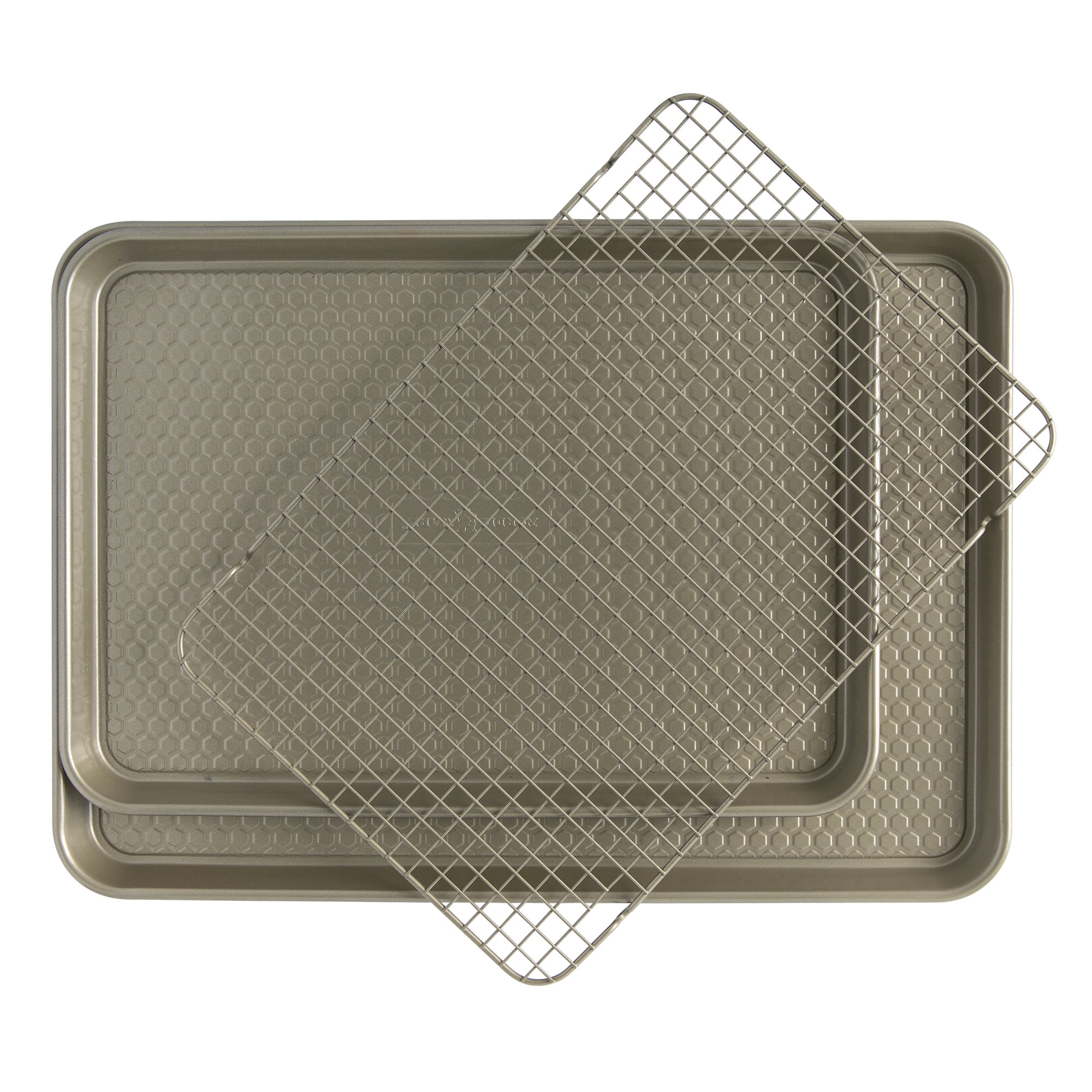 Nordic Ware 10081SM 3 Piece Nonstick Baking Sheet and Cooling Rack