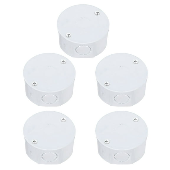 5Pcs Conduit Box Junction Box Eight Holes with Cover, M4 Screws for Hose