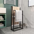 thumbnail image 1 of Towel Rack for Bathroom Storage Freestanding Towel Bar Stand Hand Towel Holder Ladder Drying Rack Bathroom Organizers Accessories for Bath Storage & Hand Towels, 1 of 6