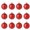 *New--Red, variant on 12Pcs 3cm Mini Electroplated Christmas Ball Ornaments, Multi-Color Shatterproof Plastic Decor, Hanging Baubles for Home & Commercial Xmas Tree Decor