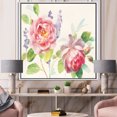 thumbnail image 3 of Watercolor Roses Bouqet - Shabby Chic Framed Canvas, 3 of 3