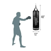 Venum Classic 70 lb Heavy Punching Bag Kit – Boxing & MMA Training – Black/White – 48” Assembled