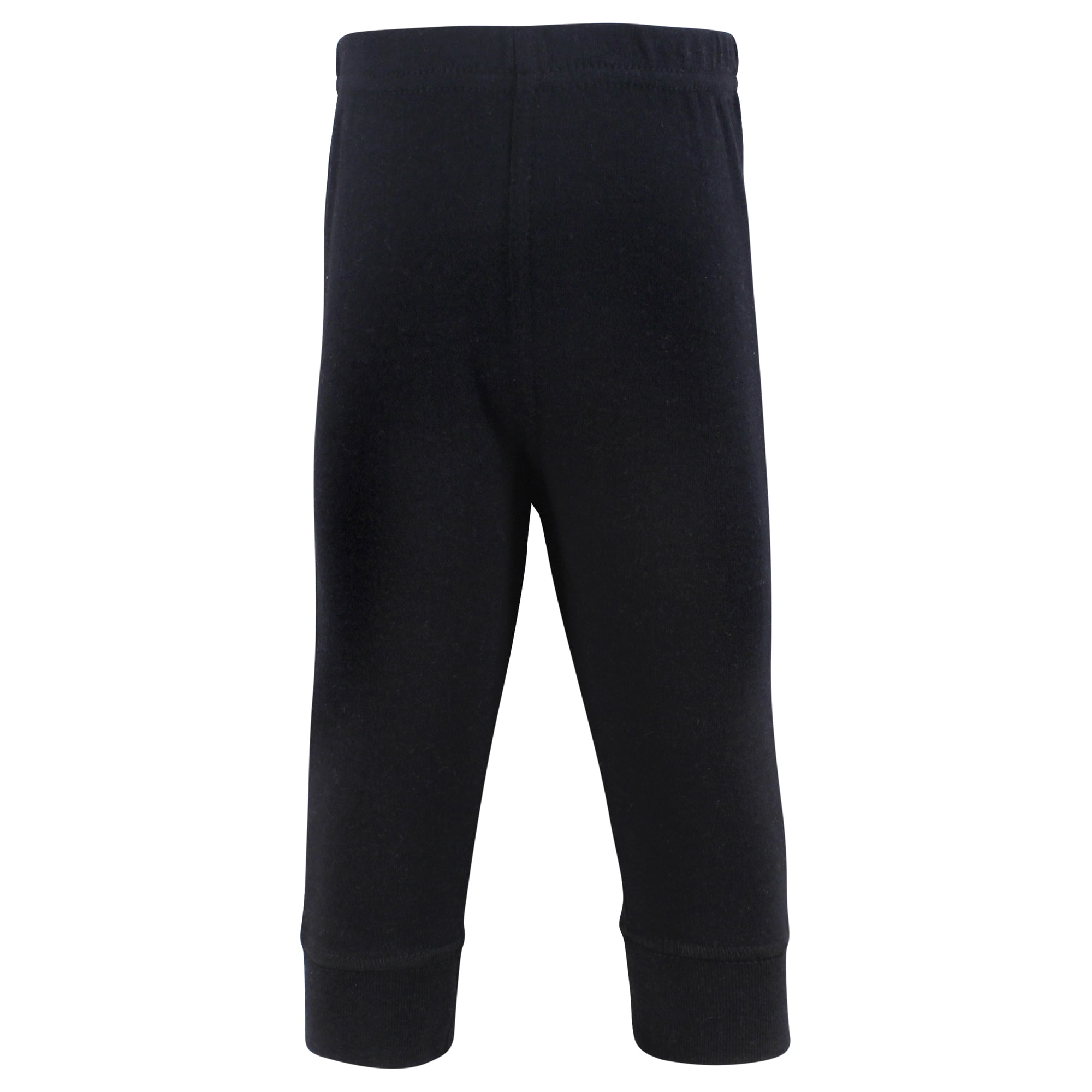 Hudson Baby Cotton Pants and Leggings, Tan Gray Black, 12-18 Months
