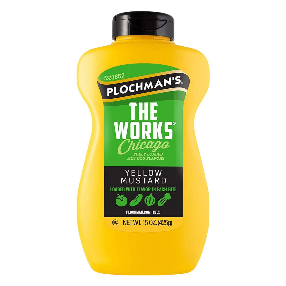 Plochmans The Works Mustard - 15 Oz