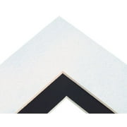 Sax Exclusive Die-Cut Mat Boards, 11 x 14 Inches, White Pebble, Pack of 10