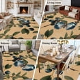 thumbnail image 5 of 6x9 Area Rugs for Living Room, Blueberry Spring Leaves Non Slip Area Rugs for Kitchen Bedroom Entryway, Brown Botanical Branches Washable Carpet Runner Rug Floor Mats for Bedroom Home Decor, 5 of 8