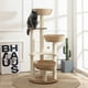 thumbnail image 4 of Marco de escalada para gatos de estilo japonés, postes de sisal resistentes al desgaste, nido para gatos con múltiples cestas, muebles multifuncionales para gatos, juguete para mascotas, 4 of 5