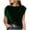 Green-02, variant on Women's Velvet Batwing Sleeve T-Shirt Crew Neckline Soft Blouse Dressy Luxe Relaxed Fit Top for Casual Outings