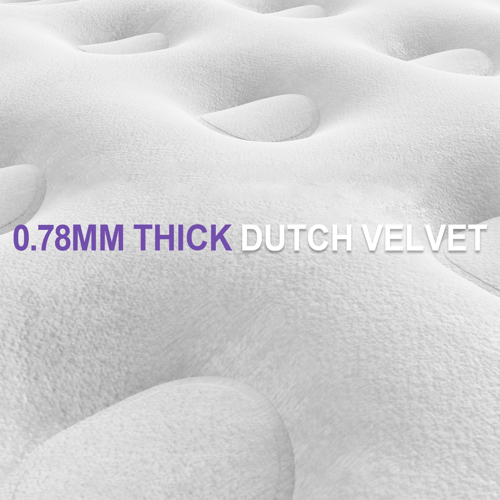 Luxury Queen Air Mattress with Built-In Battery Pump,Heavy-Duty Waterproof Veltex Surface for Indoor/Outdoor Use,Portable Inflatable Camping Bed & Guest Bed(Lavender Purple)