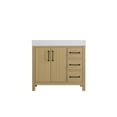 thumbnail image 5 of Elegant Kitchen and Bath 36 inch Single Bathroom Vanity In Honey Brown, 5 of 10