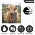 SKYSONIC Highland Cow Dishwasher Cover Dishwasher Front Door