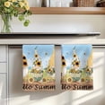 thumbnail image 7 of Gnomes Sunflower Kitchen Towels Set of 3, Elegant Pastoral Summer Botanical Wooden Absorbent Dish Towels for Kitchen, Microfiber Hand Towel, Quick Drying Tea Towel for Cleaning Decorative Dishcloths, 7 of 7