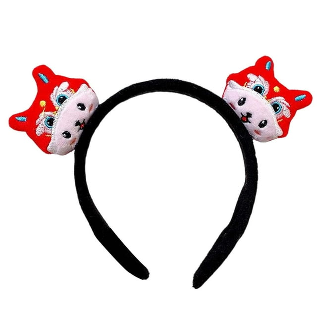 Diadema de Año Nuevo china, accesorios para el cabello, decoración, diademas para hombres Estilo E