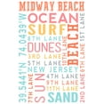 thumbnail image 3 of Midway Beach, New Jersey, Typography (100% Cotton Canvas Reusable Tote Bag), 3 of 3