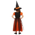thumbnail image 4 of Toddler Orange Light-Up Witch Costume, 4 of 5