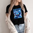 thumbnail image 4 of 2025 Movie Kpop Demon Hunters T-Shirt Summer Tshirts Casual Loose Girls T Shirt Graphic Clothes Fashionable Unisex Short Sleeve Cartoon Graphic Tee for K-Pop and Movie Fans#Black XL, 4 of 4