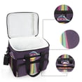 thumbnail image 6 of FORMRS Insulated Cooler Bag 24 Cans Capacity Soft Leakproof Lunch Box with Side Pockets, Colorful UFO, 6 of 7
