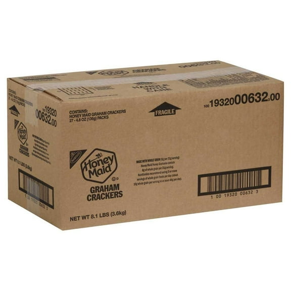 Honey Maid Graham Crackers, 4.8-Ounce Packages (Pack of 27) (PDK_00000001382)