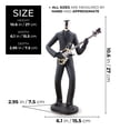 thumbnail image 2 of Accent Collection Musician Statue, Black Sculpture, Home Decor Gift for Musicians, Guitarists 11 inch 27 cm, 2 of 6