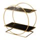 thumbnail image 1 of Organizador de encimera de baño, estante de almacenamiento de maquillaje, estante de ducha moderno y versátil Negro, 1 of 9