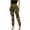 Multicolor, variant on WREESH Womens Jeans Fashion Denim Button Zipper High Waist Pockets Jeans Camouflage Long Pants Olive Green