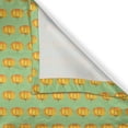 thumbnail image 6 of Ambesonne Fall Pumpkin Valance & Curtain, Thanksgiving Season, 55"x30", Pistachio Green and Marigold, 6 of 7