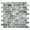 Knoll, variant on SAMPLE-Zalo Vapor White 1-in. x 2-in. Brick Joint Vintage Polished Glass Mosaic Wall and Floor Tile