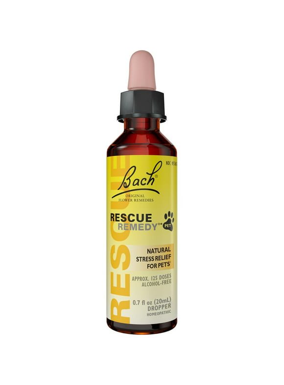 Bach Rescue Remedy Dropper Stress Relief For Pets -- 20 mL