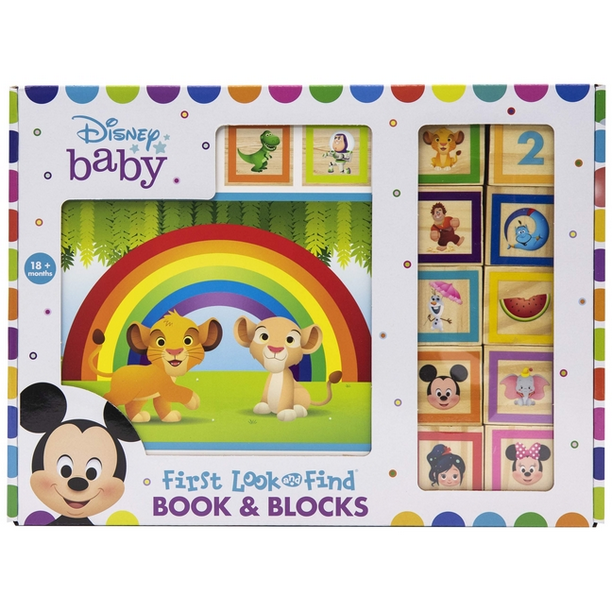 Look and Find Disney Baby First Look and Find Book & Blocks (Board