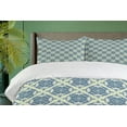 thumbnail image 3 of Ambesonne Mandala Duvet Cover Set, Curvy Floral Motifs, 2-Calking, Reseda Green Pale Blue, 3 of 6