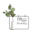 thumbnail image 1 of Momentos de la vida aliento quote Marco De Metal Florero De Cerámica Decoración, 1 of 4