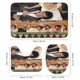 thumbnail image 3 of Orgullo y prejuicio-theme 4-Piece Shower Curtain Set with Rugs, Waterproof Bathroom Decor Set Includes Bath Mat, U-Shaped Rug, Toilet Lid Cover and Curtain with Hooks, 3 of 6
