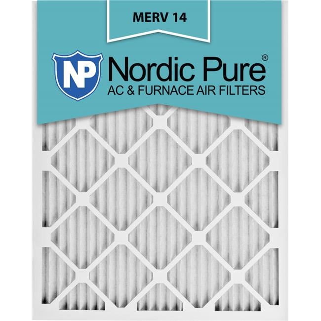 Nordic Pure 20x22x1M1412 Pleated MERV 14 Air Filters, 20 x 22 x 1 in