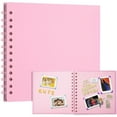 thumbnail image 3 of Jpxdew Loose Leaf Album,DIY Wedding Baby Commemorative Scrapbook Album,DIY Scrapbook Photo Album,Memory Keeping Album Photo,Commemorative Scrapbook Kit Memory,Pink,7x7in, 3 of 3