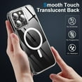 thumbnail image 6 of Entronix Clear Magnetic Case for iPhone 15 Pro, [Yellow Resistant] Slim Fit Shockproof Crystal Clear, 6 of 6