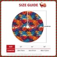 thumbnail image 2 of Salouo Colorful Hawaii Palms Christmas Tree Skirt 36" Farmhouse Christmas Decorations Snowman Xmas Tree Skirt Tree Mat for Holiday Party Decor, 2 of 8