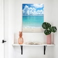 thumbnail image 4 of Canvas Wall Art, Ocean Blue Framed Canvas Prints for Bedroom Bathroom, Beach Nature Coast Sea Shore Sky Seawater Gallery Wrapped Wall Decor for Home Office, Gifts, 11"x14" Ship Next Day, 4 of 7
