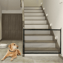 Pets Dog Cat Baby Safety Gate Mesh Fence Portable Guard Net Indoor Home Kitchen Stairs Doors