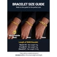 thumbnail image 5 of PROSTEEL Gold Plated Cuban Bracelet for Men Thick 14K Gold Plated Curb Link Chain 8MM 8.3 Inch Stainless Steel Wrist Bracelets Birthday Father Day Jewelry Gifts, 5 of 9